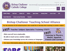 Tablet Screenshot of bishopchalloner.org.uk